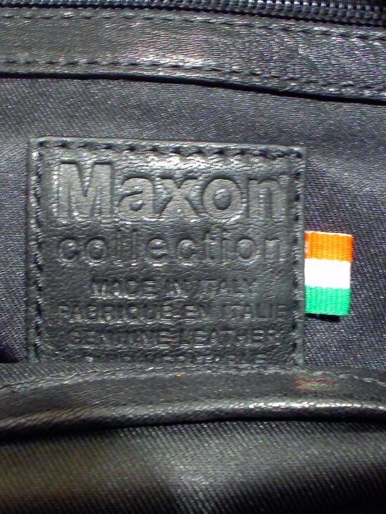 Maxon, Black Leather, soft Slouchy, made in Italy Backpack with Silver Hardware